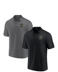 FANATICS Branded Blackgray Lafc Team Primary Logo Two Pack Polo Set