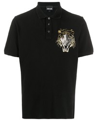 Just Cavalli Dino Tiger Print Polo Shirt