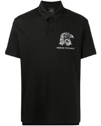 Armani Exchange Eagle Logo Print Polo Shirt