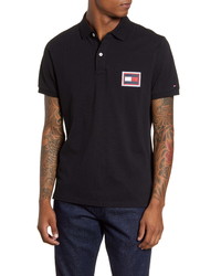 Tommy Hilfiger Embossed Flag Pique Polo