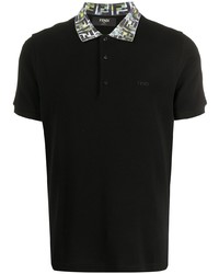 Fendi Ff Collar Polo Shirt