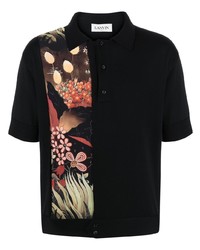 Lanvin Floral Print Polo Shirt
