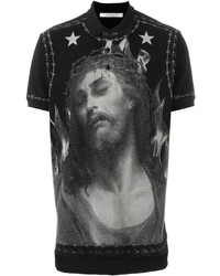 Givenchy Christ Print Polo Shirt