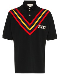 Gucci Graphic Print Cotton Polo Shirt