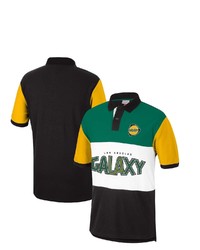 Mitchell & Ness Green La Galaxy Since 96 Color Blocked Polo