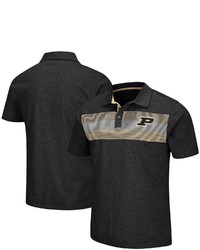 Colosseum Heathered Black Purdue Boilermakers Logan Polo At Nordstrom