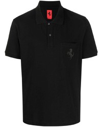 Ferrari Horse Print Cotton Polo Shirt