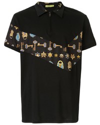 VERSACE JEANS COUTURE Key Print Polo Shirt