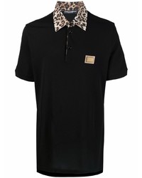 Dolce & Gabbana Leopard Print Polo Shirt
