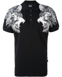 Just Cavalli Lions Print Polo Shirt