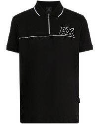 Armani Exchange Logo Patch Short Sleeved Polo Shirt