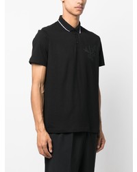 Armani Exchange Logo Print Cotton Polo Shirt