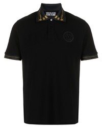 VERSACE JEANS COUTURE Logo Print Cotton Polo Shirt