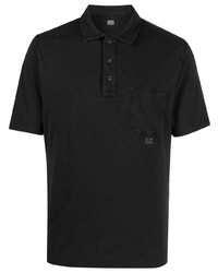 C.P. Company Logo Print Cotton Polo Shirt