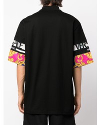 Versace Logo Print Polo Shirt
