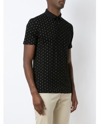 Armani Exchange Logo Print Short Sleeve Polo Shirt