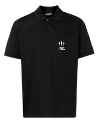 Neil Barrett Logo Print Short Sleeve Polo Shirt