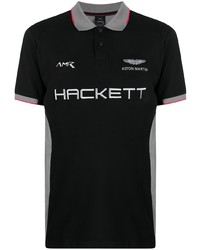 Hackett Logo Print Short Sleeved Polo Shirt