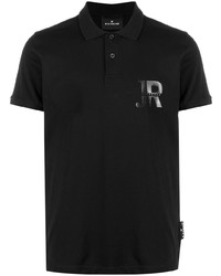 John Richmond Logo Print Short Sleeved Polo Shirt