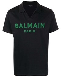 Balmain Logo Printed Polo Shirt