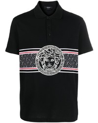 Versace Medusa Head Print Polo Shirt