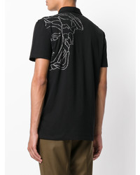 Versace Collection Medusa Print Polo Shirt