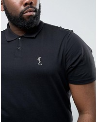 Religion Plus Polo Shirt With Curved Hem