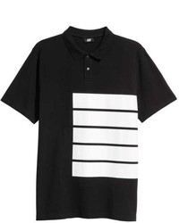 H&M Polo Shirt With Printed Motif
