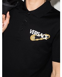Versace Safety Pin Short Sleeve Polo Shirt
