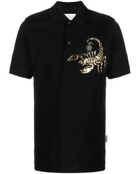 Philipp Plein Scorpion Print Cotton Polo Shirt