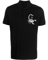 Philipp Plein Scorpion Print Polo Shirt