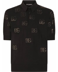 Dolce & Gabbana Sequin Logo Polo Shirt