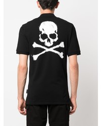 Philipp Plein Skull Bones Jersey Polo Shirt