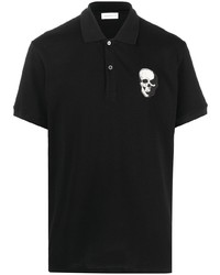 Alexander McQueen Skull Patch Cotton Polo Shirt
