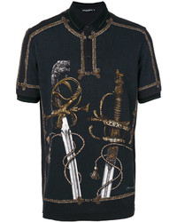 Dolce & Gabbana Sword Print Polo Shirt