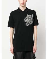 Plein Sport Tiger Print Polo Shirt