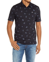 TravisMathew Tikehau Island Slim Fit Print Polo