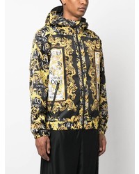 VERSACE JEANS COUTURE Barocco Print Hooded Padded Jacket