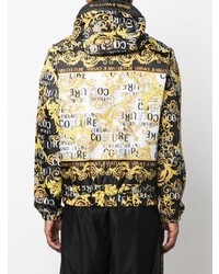 VERSACE JEANS COUTURE Barocco Print Hooded Padded Jacket