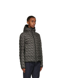 Moncler Black And Grey Down Zois Jacket