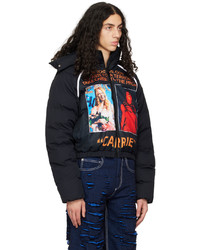 JW Anderson Black Carrie Poster Puffer Jacket