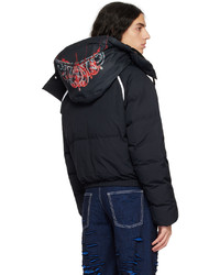 JW Anderson Black Carrie Poster Puffer Jacket