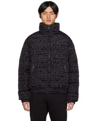 VERSACE JEANS COUTURE Black Down Bomber Jacket