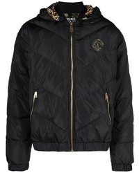 VERSACE JEANS COUTURE Logo Patch Down Puffer Jacket