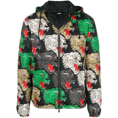 Gucci Panther Print Padded Coat, $2,450  | Lookastic