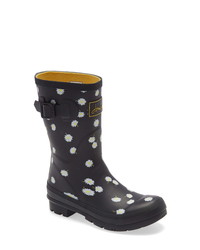 Joules Molly Floral Print Welly Waterproof Rain Boot