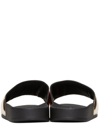 Marcelo Burlon County of Milan Black Kelly Pool Slider Sandals