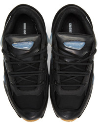 Raf Simons Black Adidas Originals Edition Ozweego Bunny Sneakers