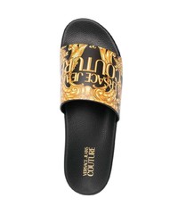 VERSACE JEANS COUTURE Barocco Print Slides