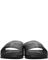 Marcelo Burlon County of Milan Black Amber Sandals